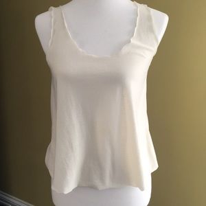 Cream top shop tank